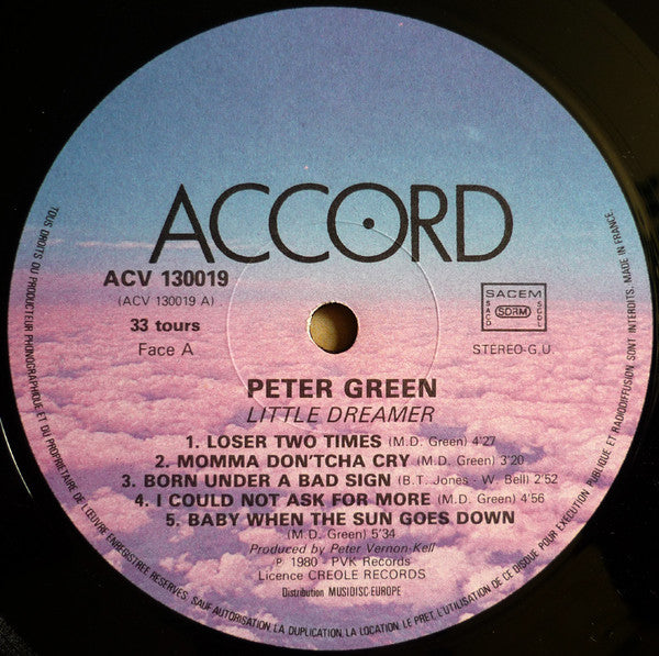 Peter Green (2) : Little Dreamer (LP, Album, Gat)