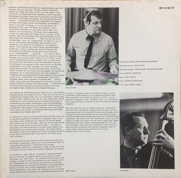 Eugen Cicero : Romantic Swing  (Eugen Cicero Plays Franz Liszt) (LP, Album, Gat)