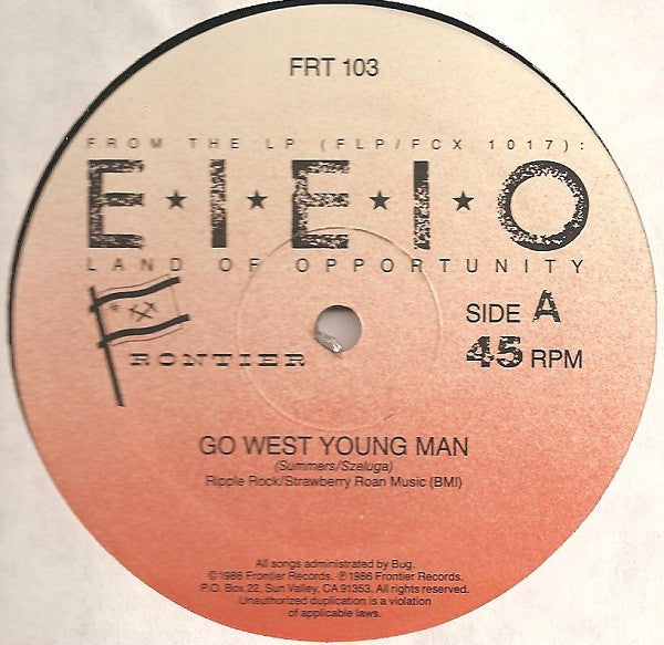 E-I-E-I-O : Go West Young Man (12", EP)