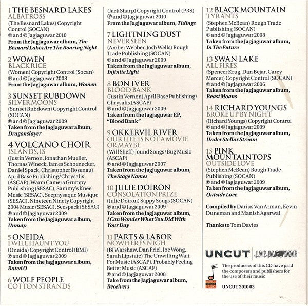 Various : Heart & Soul (15 Brilliant Tracks From The Jagjaguwar Label) (CD, Comp, Car)