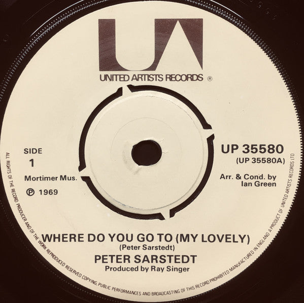 Peter Sarstedt : Where Do You Go To (My Lovely) (7", Single, RP)