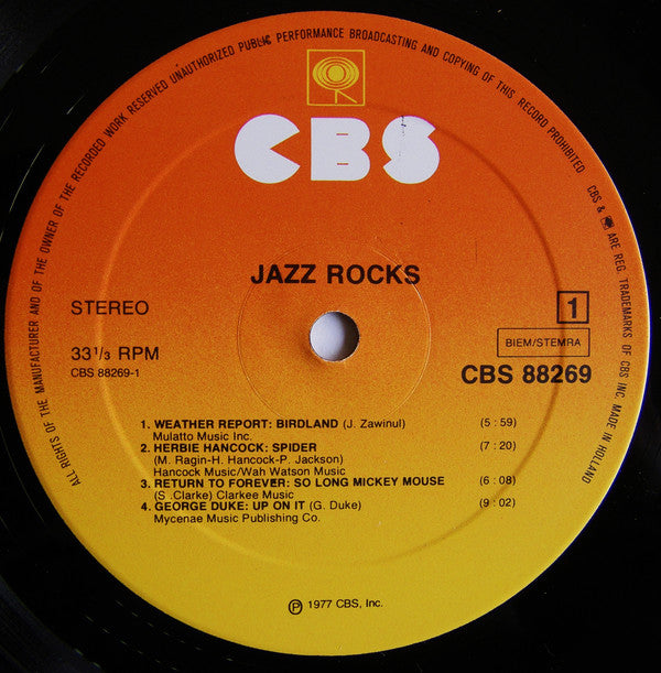 Various : Jazz Rocks (2xLP, Comp, Gat)