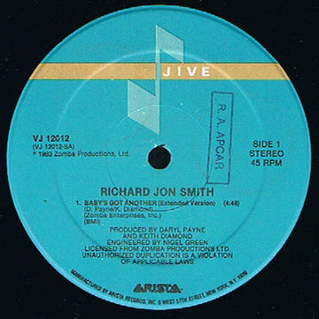 Richard Jon Smith : Baby's Got Another (12")