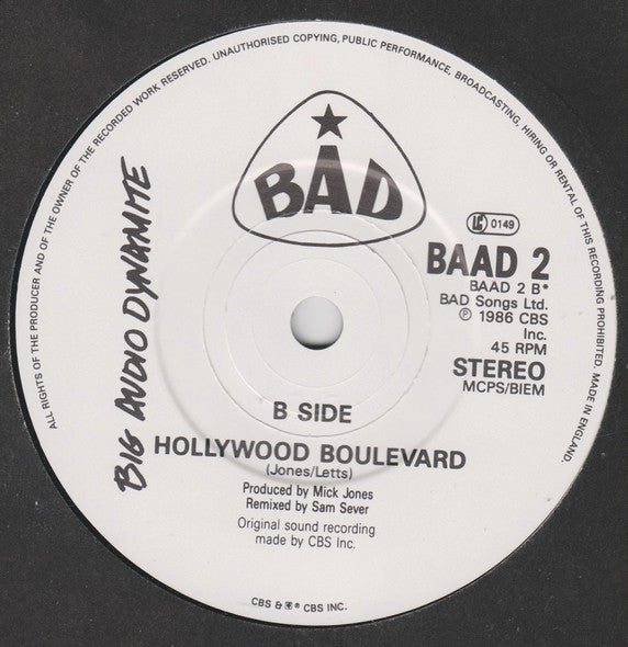 B.A.D.* : V. Thirteen (7", Single)