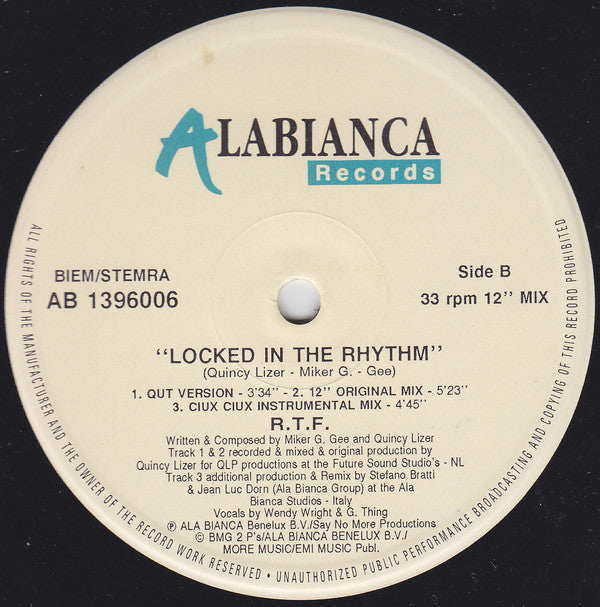 RTF : Locked In The Rhythm (12")