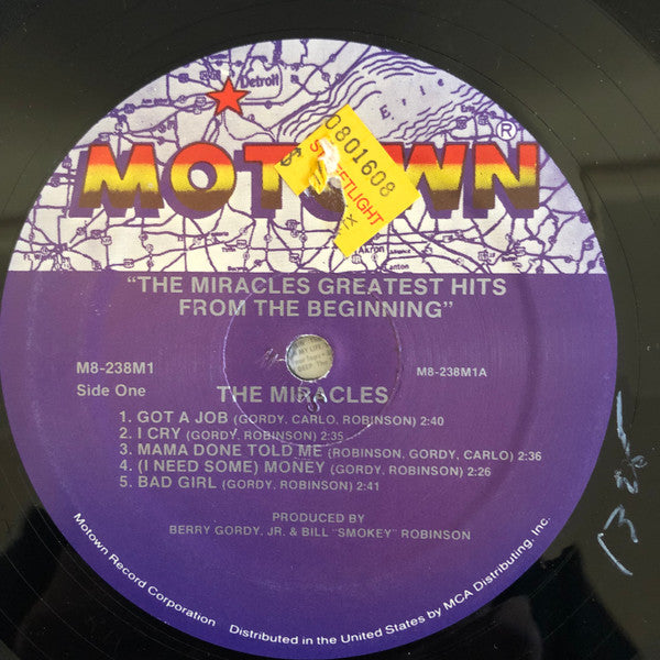 The Miracles : Greatest Hits From The Beginning (2xLP, Comp)