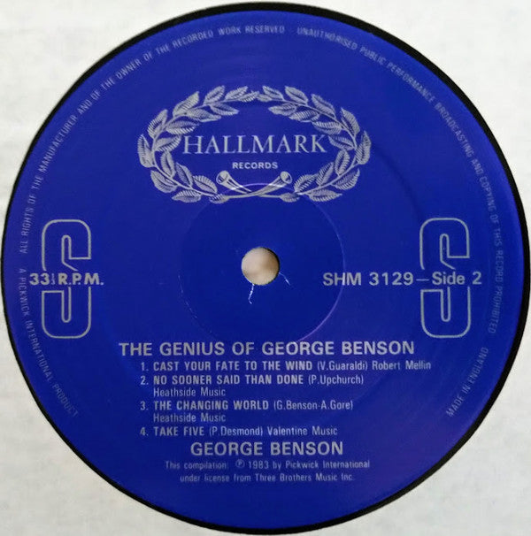 George Benson : The Genius Of George Benson (LP, Comp)