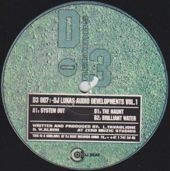 DJ Lukas : Audio Developments Vol. 1 (12")