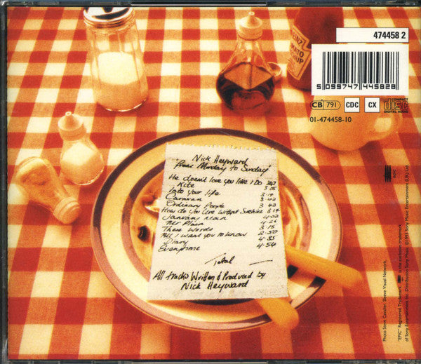 Nick Heyward : From Monday To Sunday (CD, Album)