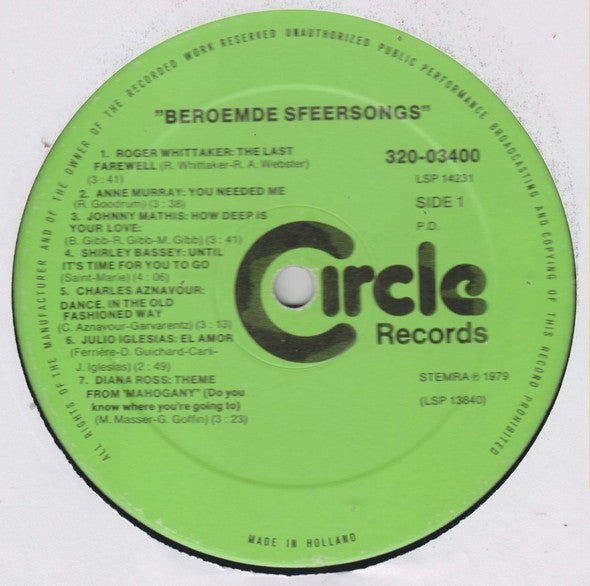 Various : Beroemde Sfeersongs  - Grand Gala Door 's Werelds Beste Solisten (2xLP, Comp, Gat)