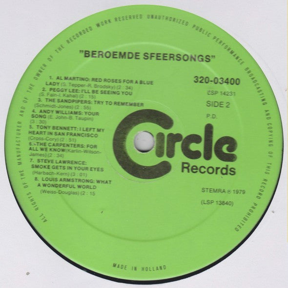 Various : Beroemde Sfeersongs  - Grand Gala Door 's Werelds Beste Solisten (2xLP, Comp, Gat)