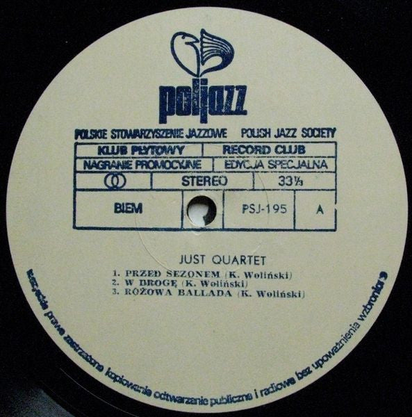 Just Quartet : Just Quartet (LP, Album, Promo, Spe)