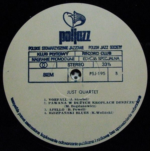 Just Quartet : Just Quartet (LP, Album, Promo, Spe)