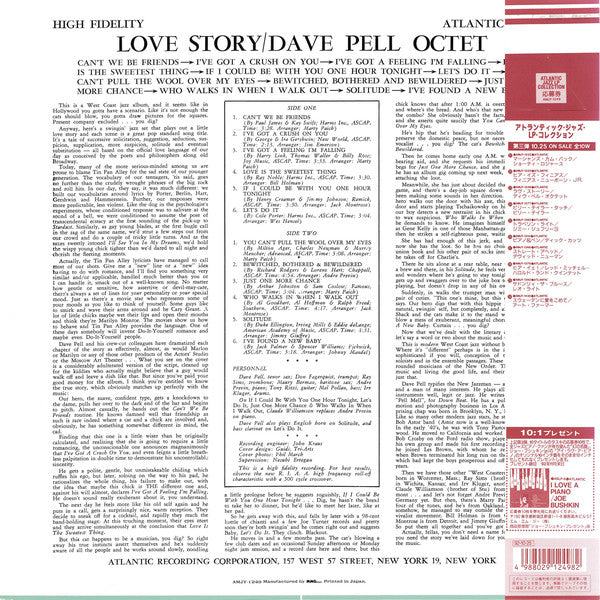 Dave Pell Octet : Love Story (LP, Album, RE)