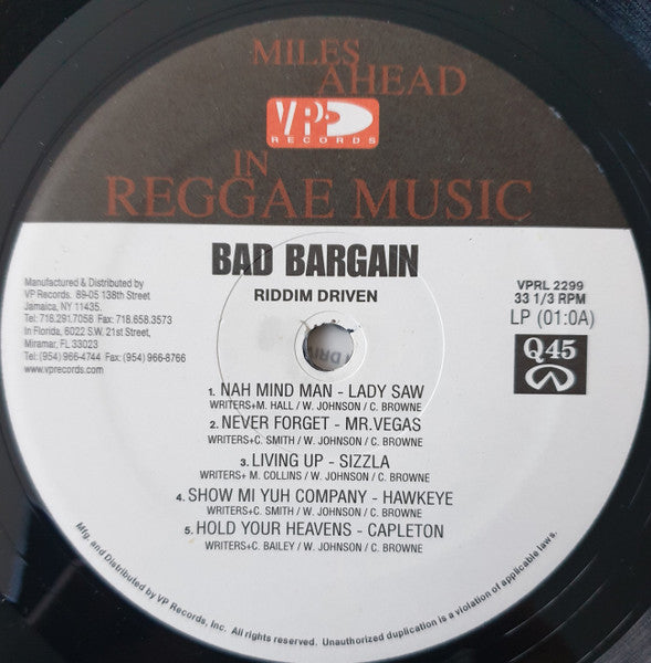 Various : Bad Bargain (2xLP, Comp)