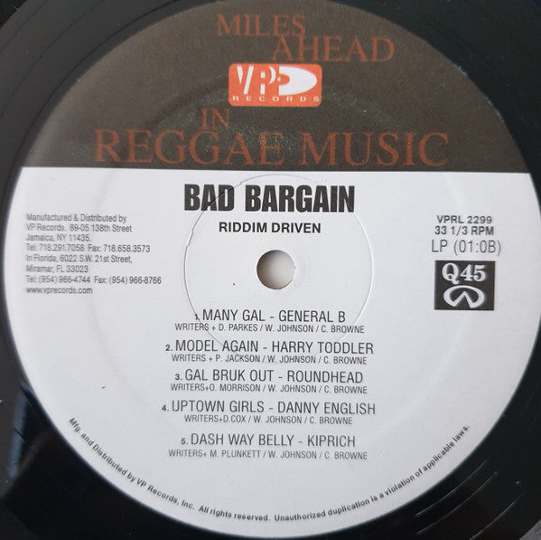 Various : Bad Bargain (2xLP, Comp)