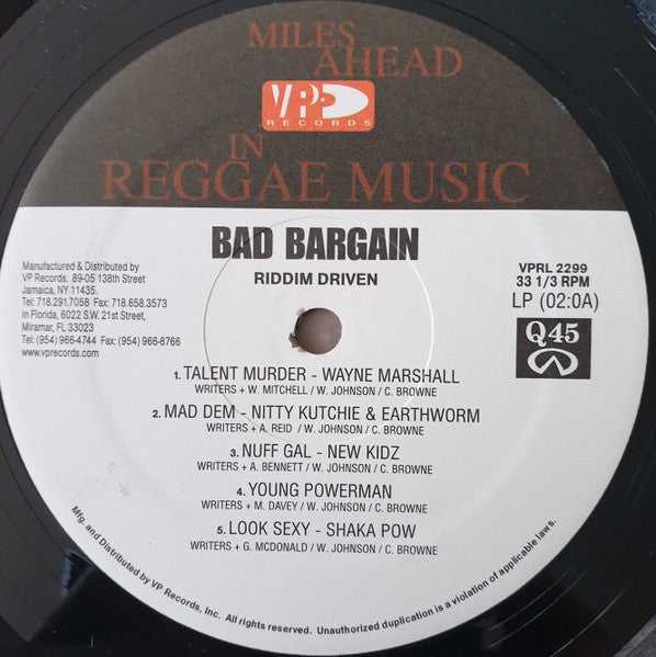 Various : Bad Bargain (2xLP, Comp)