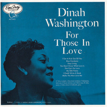 Dinah Washington : For Those In Love (CD, Album, RE)