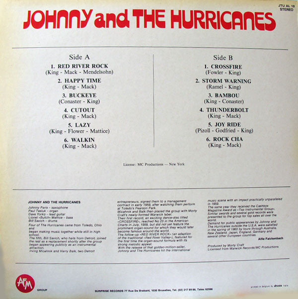 Johnny And The Hurricanes : Red River Rock (LP, Album, RE)