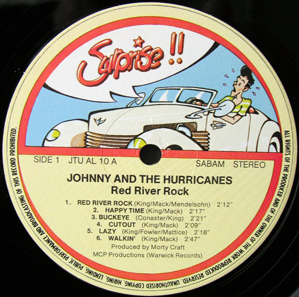 Johnny And The Hurricanes : Red River Rock (LP, Album, RE)
