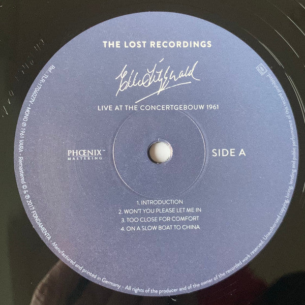 Ella Fitzgerald : Live At The Concertgebouw 1961 (2xLP, Album, Mono, RE, RM, RP, 180)