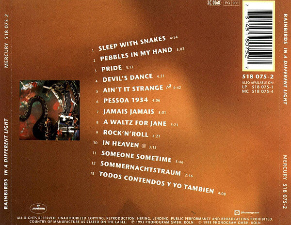Rainbirds : In A Different Light (CD, Album)