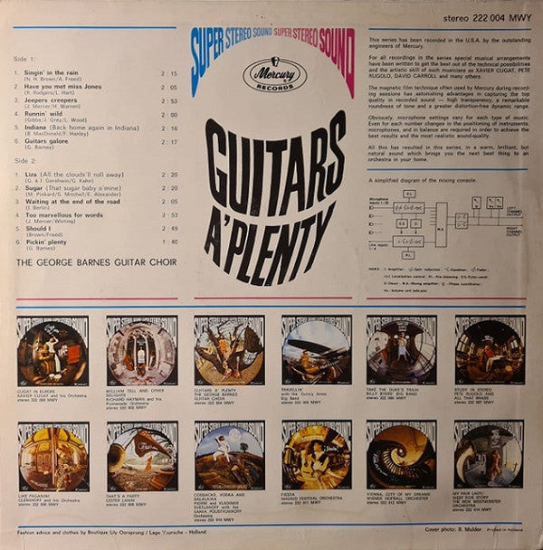 The George Barnes Guitar Choir : Guitars A' Plenty (LP, Album, RE)