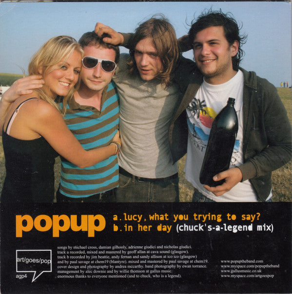 Popup : Lucy, What You Trying To Say? (7", Single)