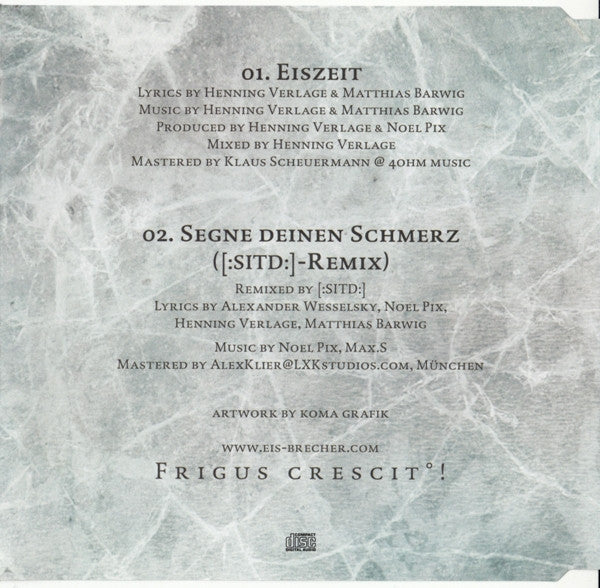 Eisbrecher : Eiszeit (CD, Single)