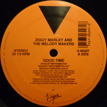 Ziggy Marley And The Melody Makers : Good Time (12")