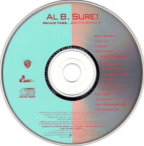 Al B. Sure! : Private Times...And The Whole 9! (CD, Album)