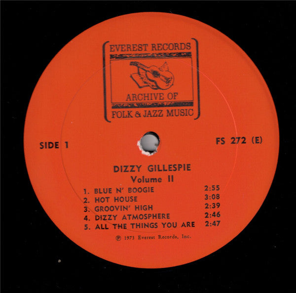 Dizzy Gillespie : Dizzy Gillespie Volume II (LP, Comp)