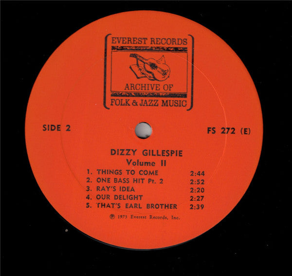 Dizzy Gillespie : Dizzy Gillespie Volume II (LP, Comp)