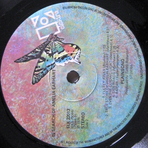 Plainsong : In Search Of Amelia Earhart (LP, RE)