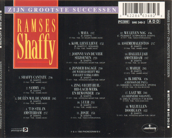 Ramses Shaffy : Zijn Grootste Successen (CD, Comp, RP)