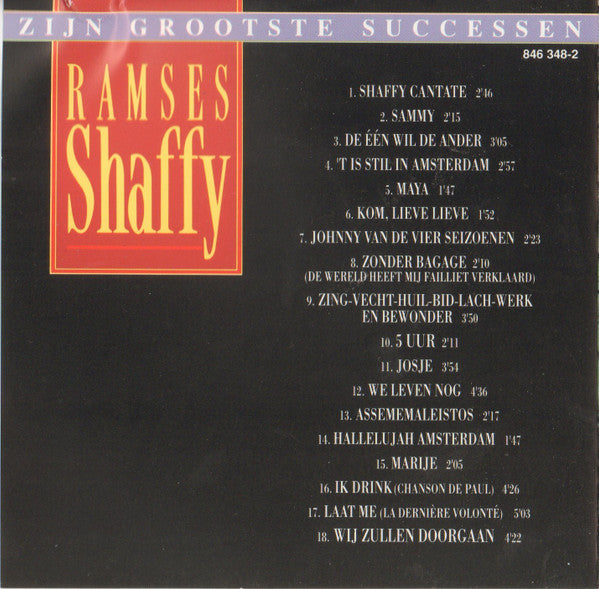 Ramses Shaffy : Zijn Grootste Successen (CD, Comp, RP)