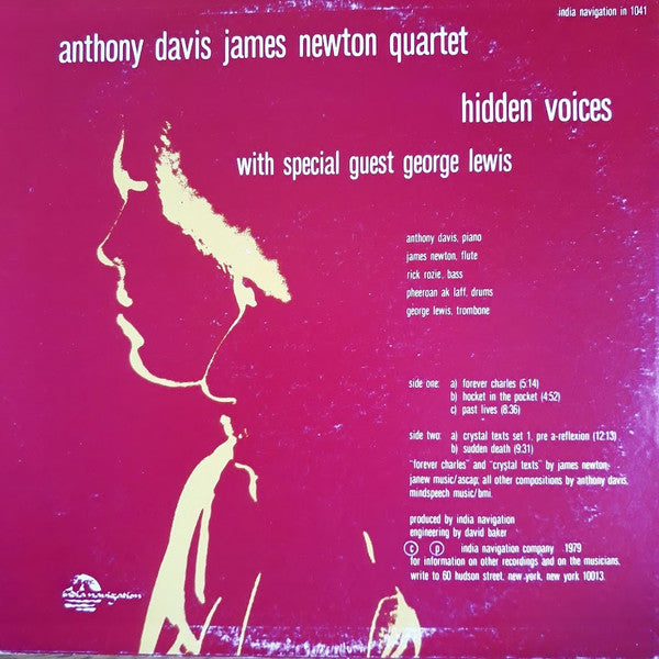 Anthony Davis/James Newton Quartet : Hidden Voices (LP, Album)