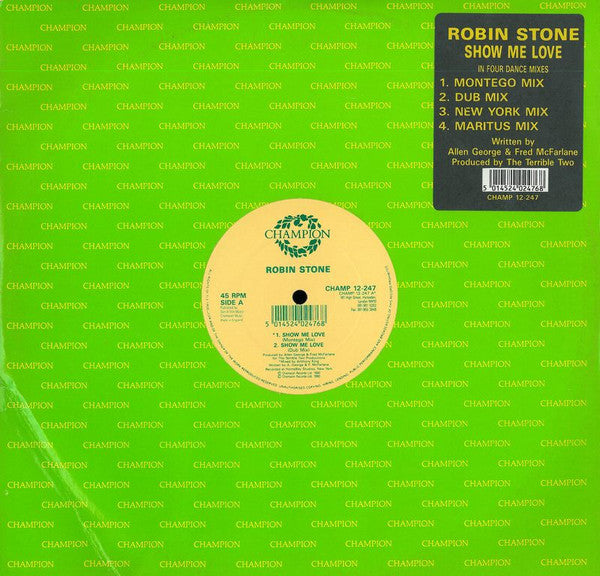 Robin Stone (2) : Show Me Love (12", Single)