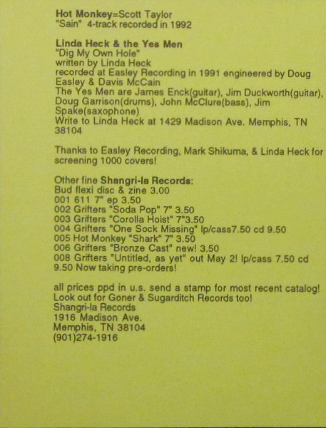 Hot Monkey / Linda Heck : Split (7", Spl)