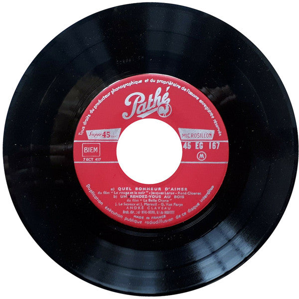 André Claveau : 3 - Quel Bonheur D'Aimer / Un Rendez-Vous Au Bois / Tu Peux Chercher / Écoutons Le Vent (7", EP, Mono)