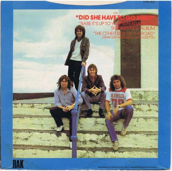 Smokie : Babe It's Up To You (7", Single)