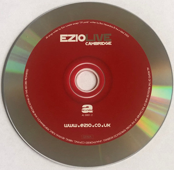 Ezio (2) : Live Cambridge (CD, Album)