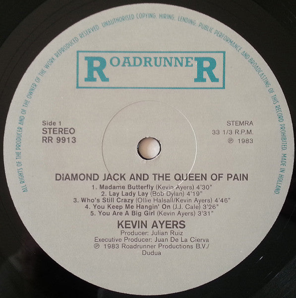 Kevin Ayers : Diamond Jack And The Queen Of Pain (LP, Album)