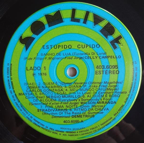 Various : Estúpido Cupido (Trilha Sonora Da Novela) (LP, Comp)