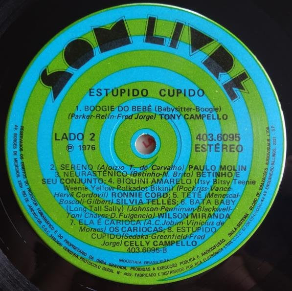 Various : Estúpido Cupido (Trilha Sonora Da Novela) (LP, Comp)