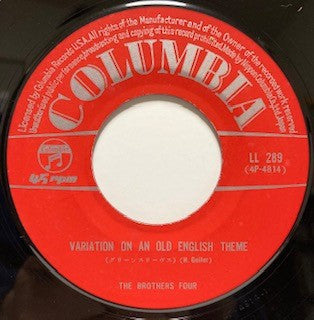 The Brothers Four : Variation On A Old English Theme / Frogg (7", Single)