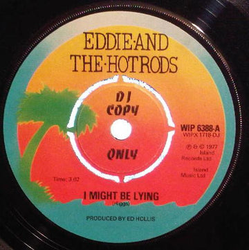 Eddie And The Hot Rods : I Might Be Lying (7", Single, Promo, DJ )