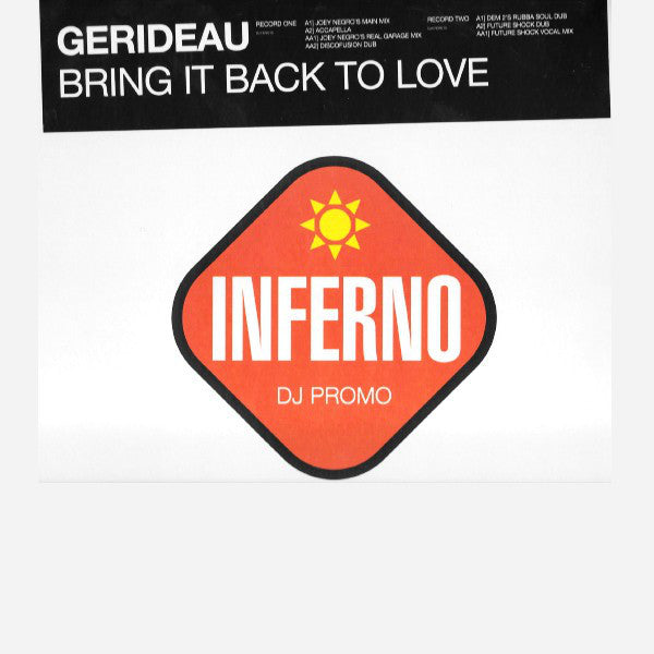 Gerideau : Bring It Back To Love (2x12", Single, Promo)