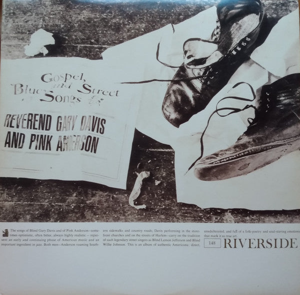 Rev. Gary Davis And Pink Anderson : Gospel, Blues And Street Songs (LP, Album, RE, RM)