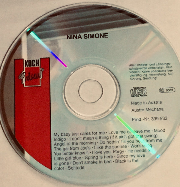 Nina Simone : Nina Simone (CD, Comp)